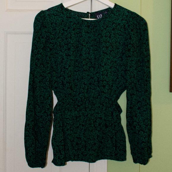 NWOT Gap Peplum Cutout Top - Picture 3 of 4